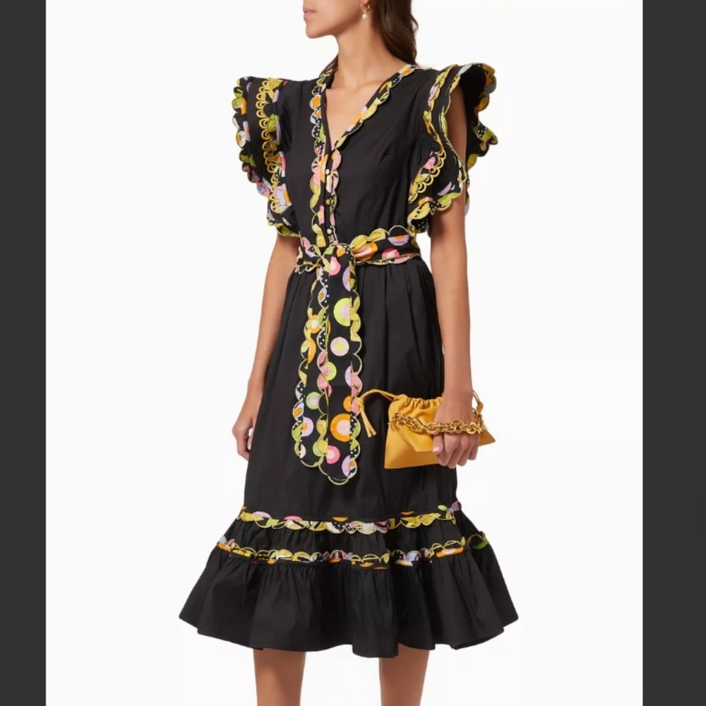 CeliaB Celidonia Scalloped Midi Dress